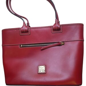 Dooney & Bourke Burgundy Leather Tote